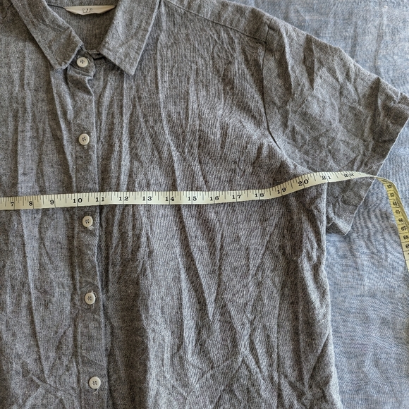 Sotela Grey Button Up, Boxy Fit - Picture 3 of 5
